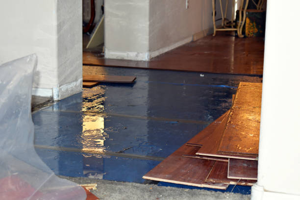 Professional Water Damage Restoration technician working in DeForest, WI